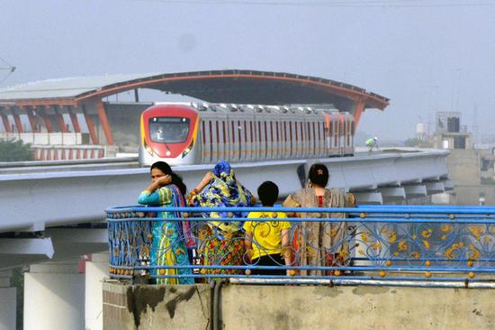 Pakistan's Orange Line metro train project under CPEC deliv